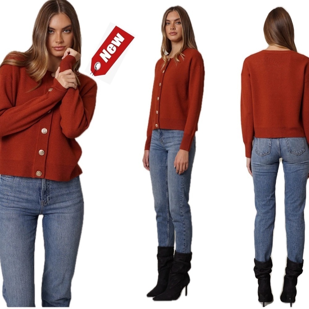 Cyrus knit button front cardigan sweater Colorado Sz S NWT